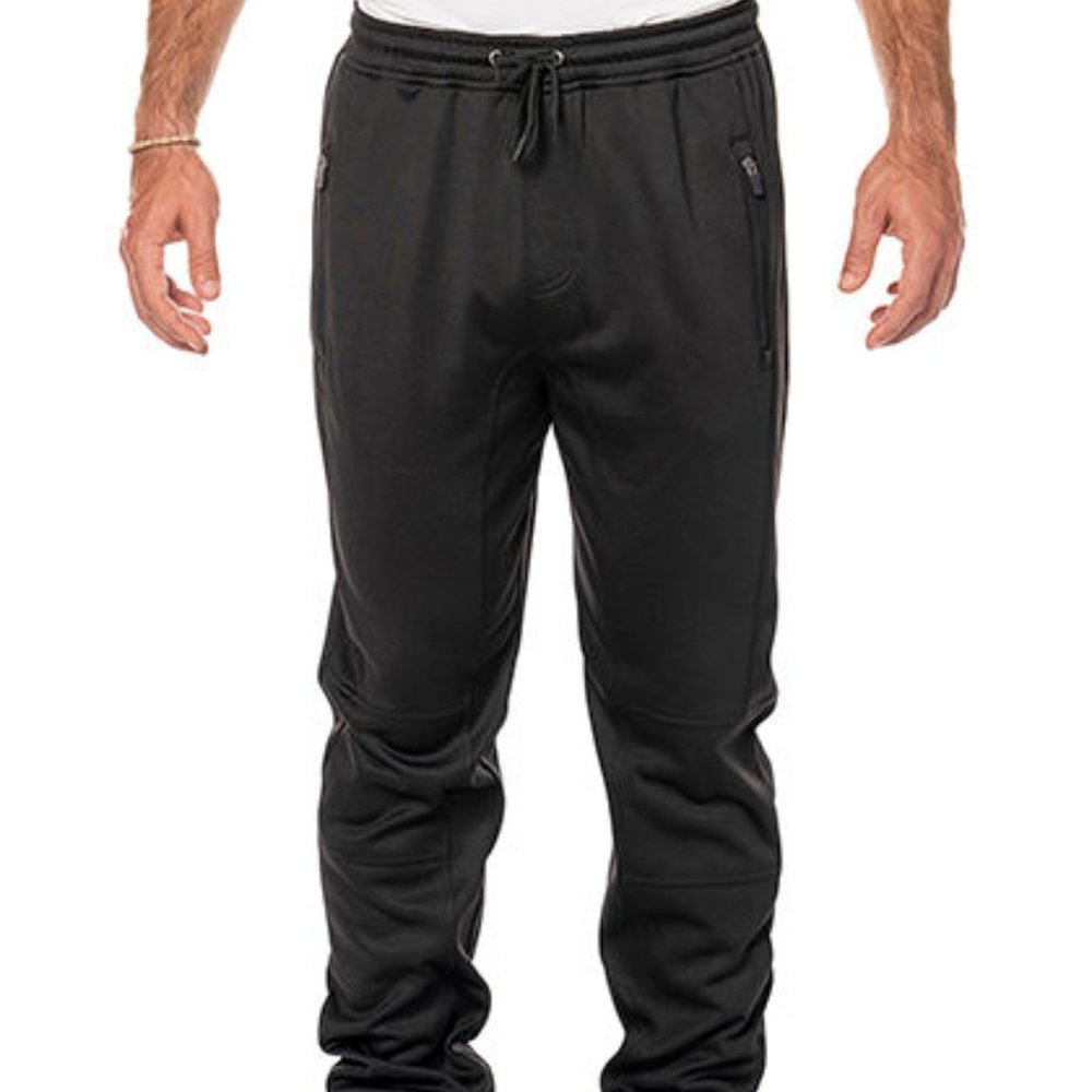 Burnside Mens Heather Perfomance Jogger Pant (BU8801) -Black -L